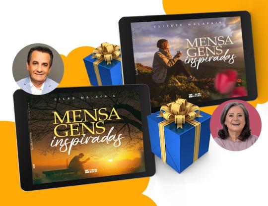 O presente de abril está te aguardando: doe e ganhe os e-books Mensagens Inspiradas