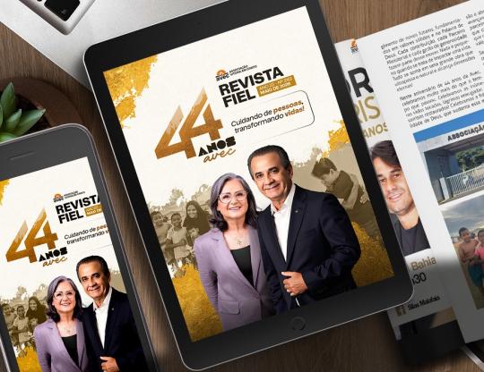 Leia a Revista Fiel de maio! Uma edição comemorativa dos 44 anos da Avec